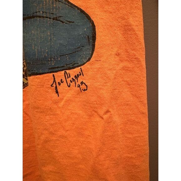 Vintage Death Row Records Gin & Juice T-Shirt Orange Unisex M 90s Hip-Hop - Picture 3 of 6